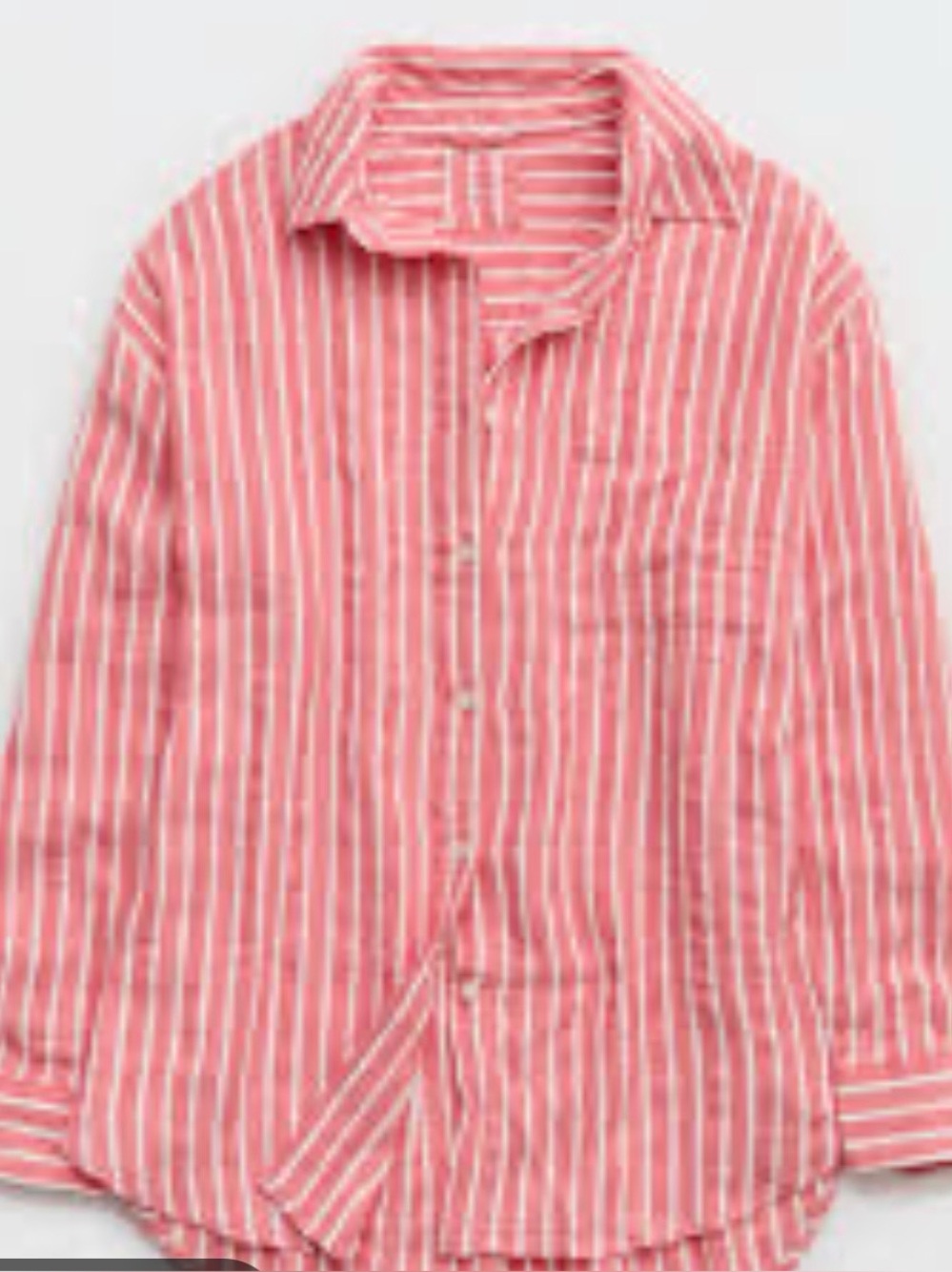 Striped Aerie Button-Up Shirt Striped